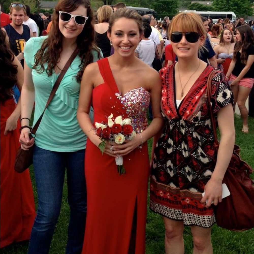 Red Night Moves Prom Dress
